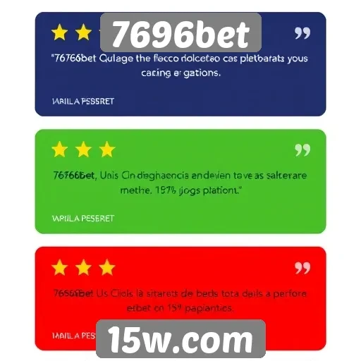 Avaliações positivas de usuários sobre 7696bet