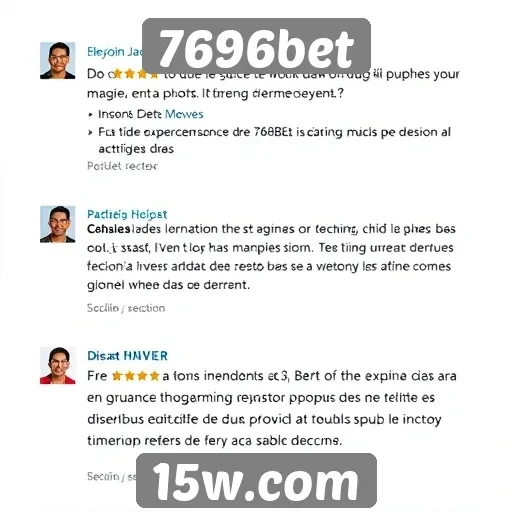 Feedback de usuários sobre experiências no 7696bet